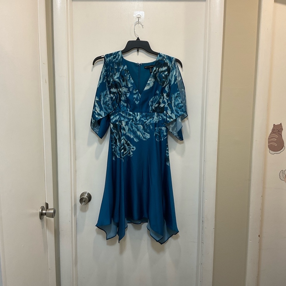 White House Black Market teal dress - Picture 5 of 10